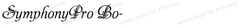 SymphonyPro Bo字体转换